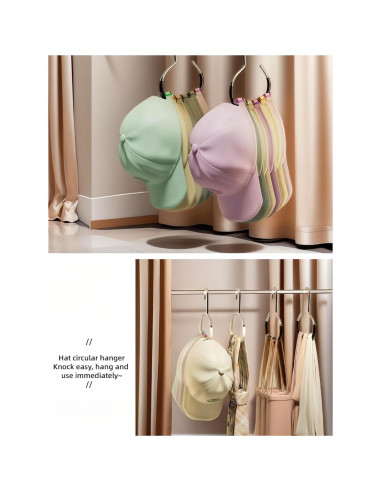 Perchero Multifuncional Chinshwehaw para Sombreros y Bufandas