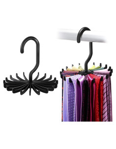 Soporte para Corbatas Giratorio IPOW 2 Piezas 20 Ganchos