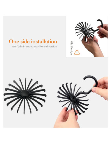 Soporte para Corbatas Giratorio IPOW 2 Piezas 20 Ganchos