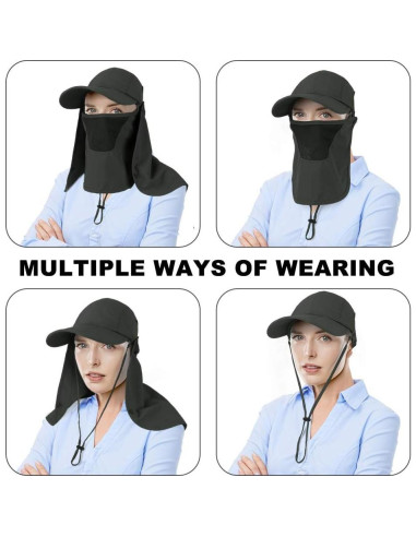 Gorra Solar Plegable Cristgee con Protección UPF 50+ Verde Militar