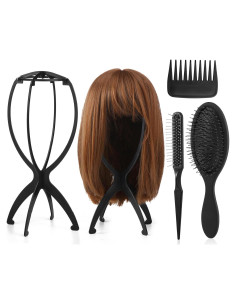 Juego de 2 Soportes para Peluca ProSuites con 3 Peines