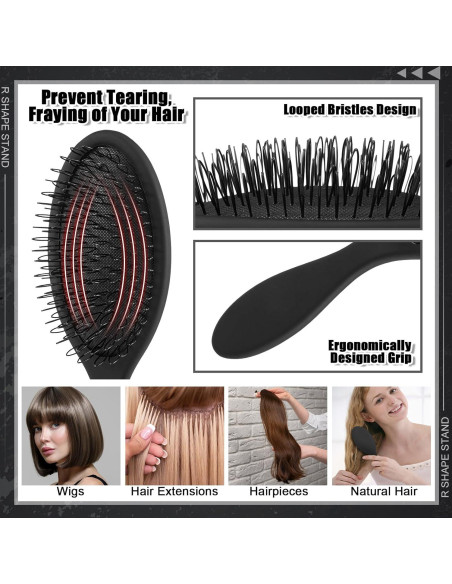 Juego de 2 Soportes para Peluca ProSuites con 3 Peines