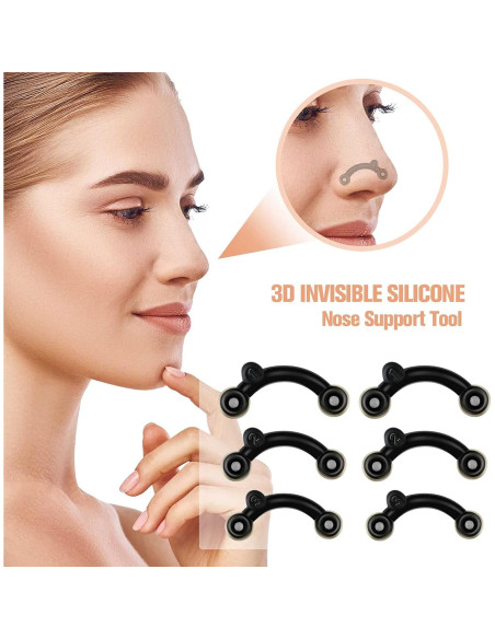 Clip Elevador de Nariz Maitys - 6 Pares Silicona 3 Tamaños