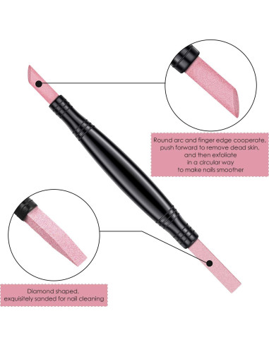 Set de 6 Piezas Lima de Uñas Mudder - Piedra Pómez y Palitos