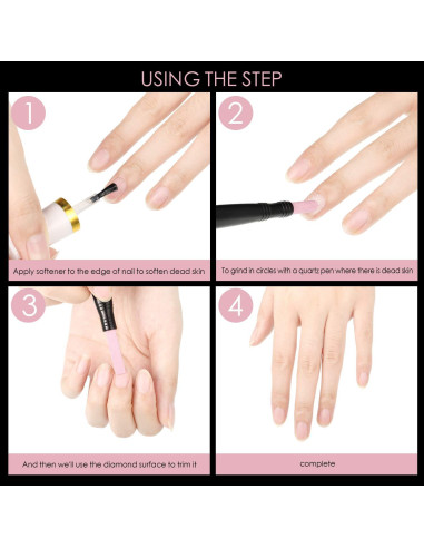 Set de 6 Piezas Lima de Uñas Mudder - Piedra Pómez y Palitos