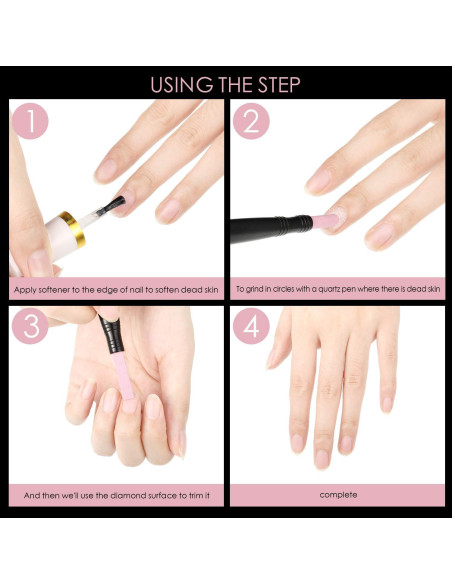 Set de 6 Piezas Lima de Uñas Mudder - Piedra Pómez y Palitos