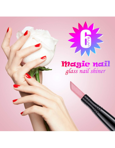 Set de 6 Piezas Lima de Uñas Mudder - Piedra Pómez y Palitos