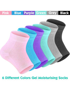 Calcetines Hidratantes Selizo 6 Pares para Talones Agrietados 2