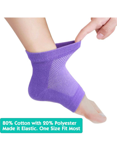 Calcetines Hidratantes Selizo 6 Pares para Talones Agrietados