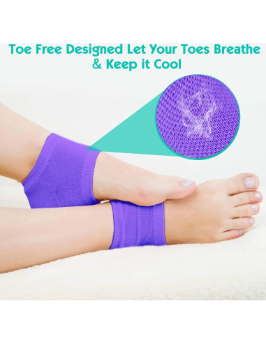 Calcetines Hidratantes Selizo 6 Pares para Talones Agrietados