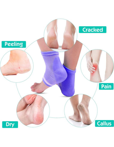 Calcetines Hidratantes Selizo 6 Pares para Talones Agrietados