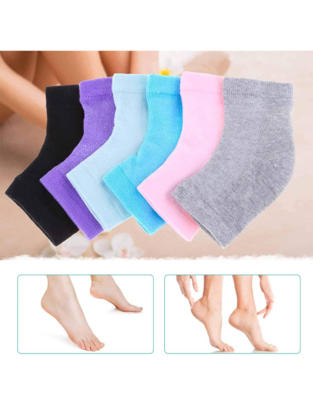 Calcetines Hidratantes Selizo 6 Pares para Talones Agrietados