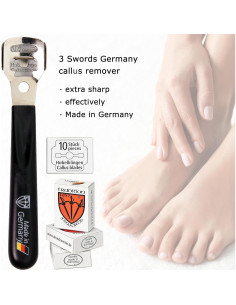 Removedor de Callos 3 Espadas Alemania con 40 Cuchillas Repuesto 2