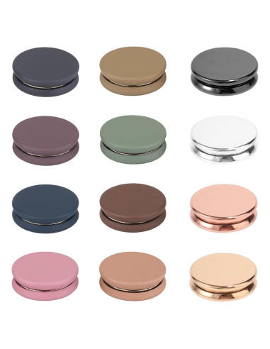 12 Pines Magnéticos Tinoaly para Hijab - 1.4cm Coloridos
