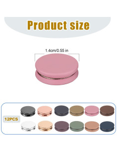 12 Pines Magnéticos Tinoaly para Hijab - 1.4cm Coloridos 2