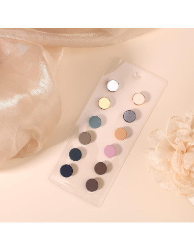 12 Pines Magnéticos Tinoaly para Hijab - 1.4cm Coloridos