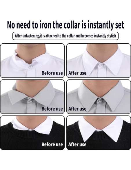 80 Soportes de Cuello Transparentes ERESGREAT para Camisas