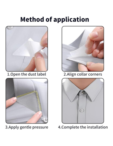 80 Soportes de Cuello Transparentes ERESGREAT para Camisas