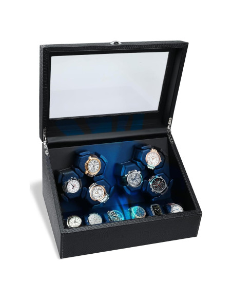 Enrollador de Relojes Automáticos JuviPerpric 6+6 con Luz LED