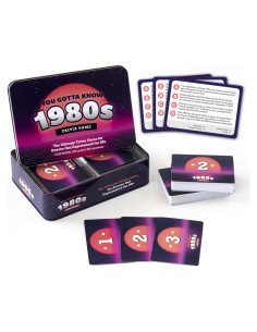 Juego de trivia Tienes que saber los años 80 - 500 preguntas