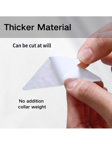 80 Soportes de Cuello Transparentes ERESGREAT para Camisas