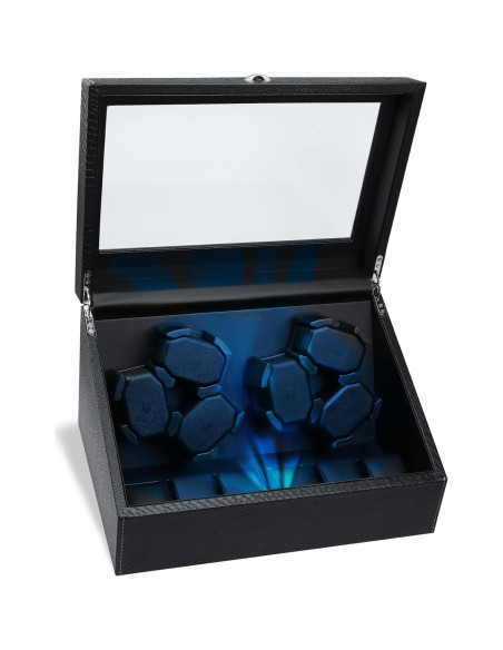 Enrollador de Relojes Automáticos JuviPerpric 6+6 con Luz LED