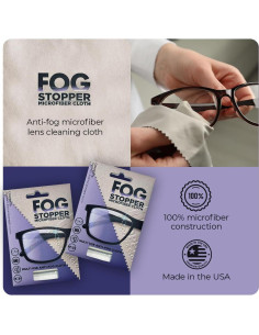 Paño de limpieza de gafas Fog Stopper - Microfibra anti-vaho 2