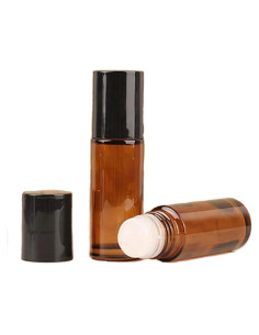 2 Botellas de Rodillo de Vidrio 50ml Cchenxxi para Aceites Esenciales