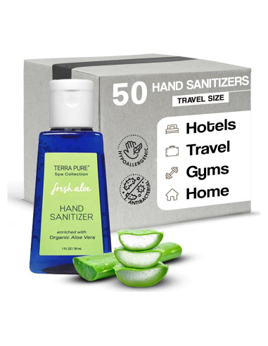 Gel desinfectante para manos Terra Pure 30 ml sin alcohol con aloe