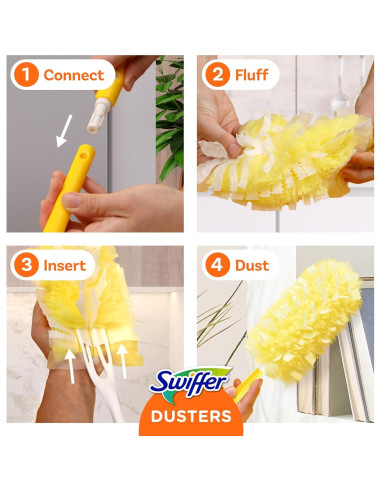 Recarga Swiffer Dusters 11 unidades sin fragancia para limpieza