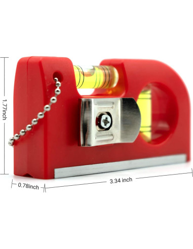 Mini Niveles de Burbuja Magnéticos Sanung - 2 Piezas con Bolsa