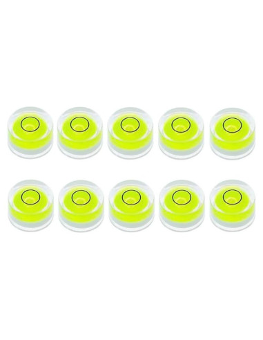 10 Piezas Nivel Circular Mini 10x6mm SIZIKJXGHWYI Acrílico