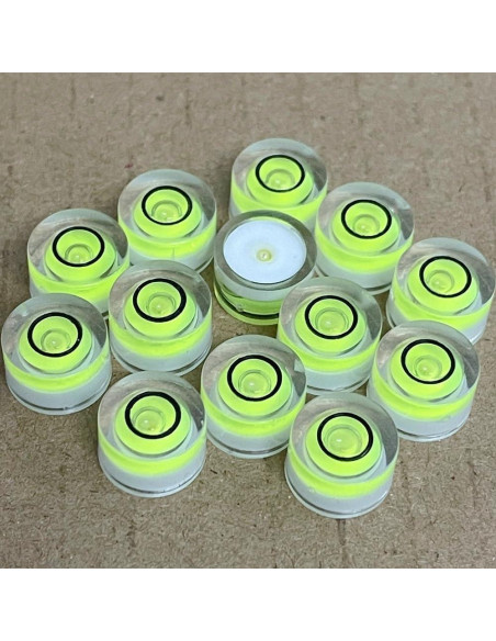10 Piezas Nivel Circular Mini 10x6mm SIZIKJXGHWYI Acrílico