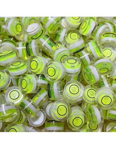 10 Piezas Nivel Circular Mini 10x6mm SIZIKJXGHWYI Acrílico