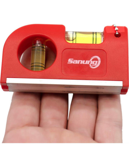 Mini Niveles de Burbuja Magnéticos Sanung - 2 Piezas con Bolsa