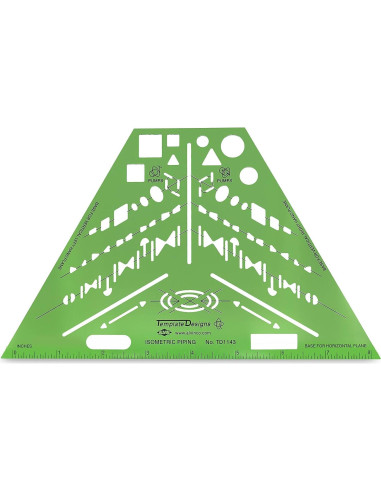 Plantilla Isométrica ALVIN TD1143 21.6x13.3 cm Plástico