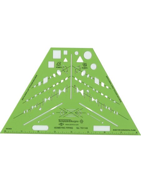 Plantilla Isométrica ALVIN TD1143 21.6x13.3 cm Plástico