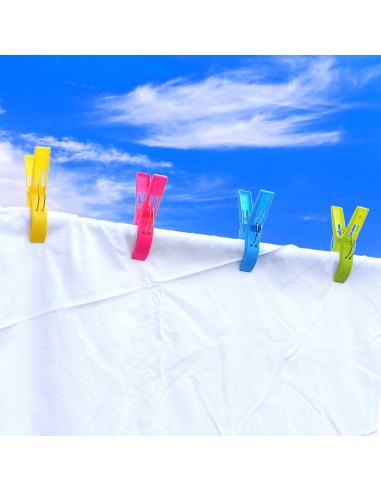 16 Clips de Toalla de Playa ESFUN - Sujetadores Grandes Multicolor