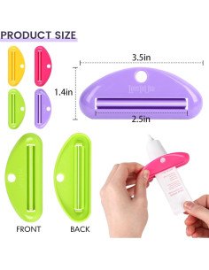 Exprimidor de Tubos EXPRÉSATE 4PCS para Pasta de Dientes 2