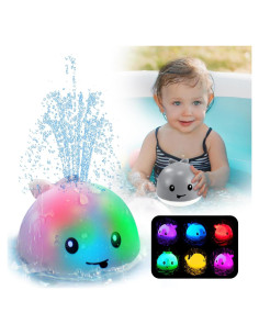 Juguete de Baño Ballena ZHENDUO con Rociador y Luces