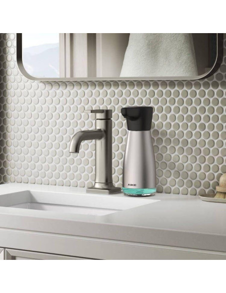 Dispensador Automático de Jabón AIKE AK1337 Acero Inoxidable 414ml Dispensador Automático de Jabón AIKE AK1337 Acero Inoxidable 414ml