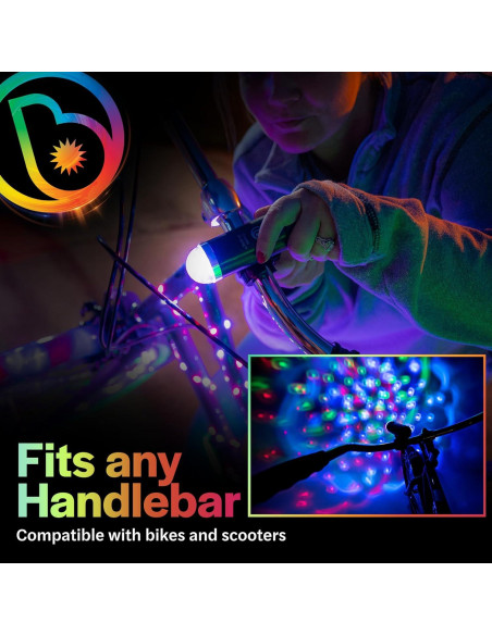 Luz LED Disco para Bicicleta Brightz CruzinBrightz - Tricolor