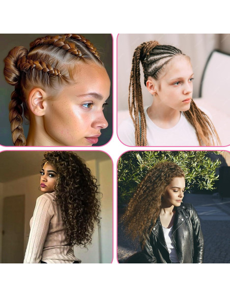 Agujas de Croché para Cabello Oruola 4pcs - 2 Tamaños