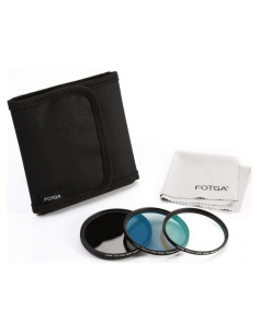 Filtros de Lente Fotga 43mm ND Variable + UV + CPL + Funda