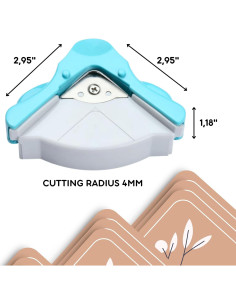 Perforadora de Esquinas YARRD Azul 3.48 cm para Scrapbooking 2