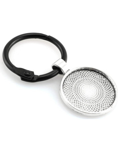 25 Bandejas Redondas Bezel Plata Antigua 25mm Lind Kitchen