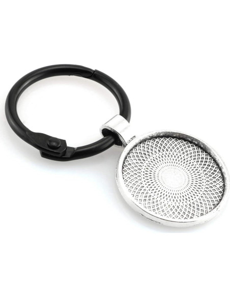 25 Bandejas Redondas Bezel Plata Antigua 25mm Lind Kitchen