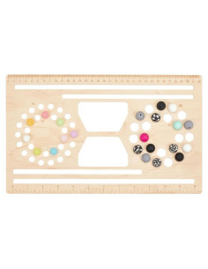 Tablero de Perlas de Madera BENECREAT 33x20 cm para Joyería DIY