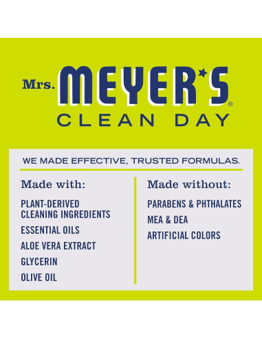 Jabón de Manos Líquido Orgánico Mrs. Meyer's 6 x 354.88 ml