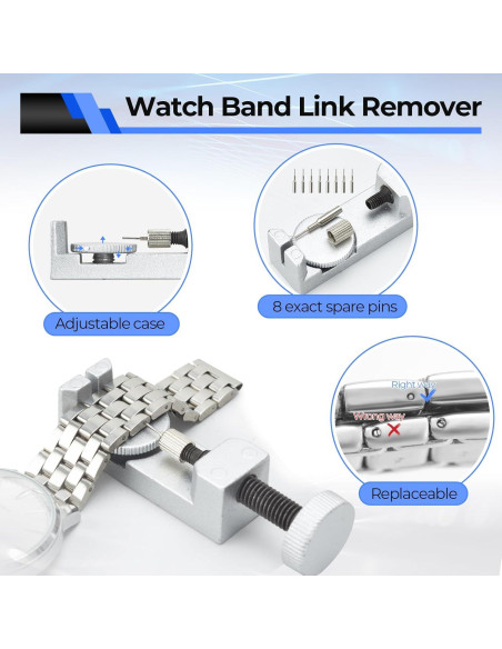 Kit de Reparación de Reloj Ohuhu 192 PCS Profesional con Bolsa